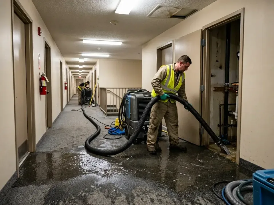 multi-unit-apartment-hallway-f-005 — frequently asked questions, Emergency Burst Pipe Water Extraction & Removal in Tangelo…